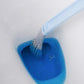Wall Mounted Toilet Brush with Deep Reaching Bristles and Drip Away Holder