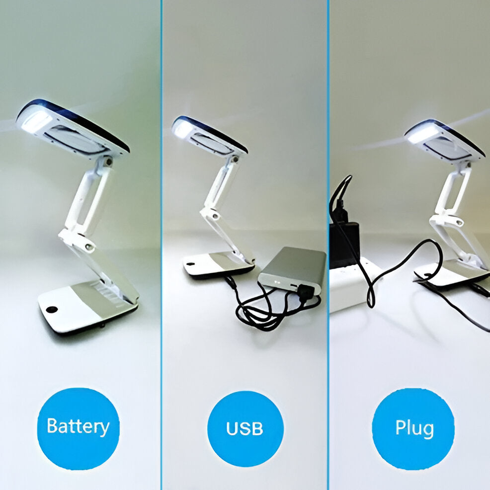 Floor Magnifying Lamp with 3X Magnification and 12 LED Lights, 8x10 Inch Lens