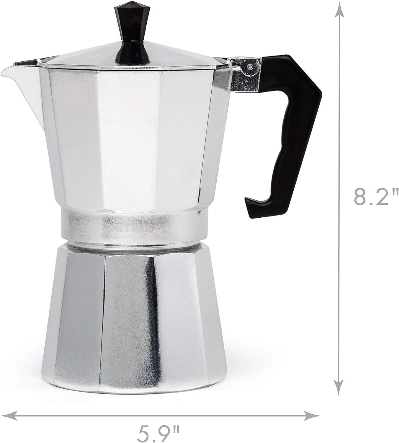 Classic Stovetop Coffee Maker for Single-Cup Pressure Brewing