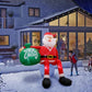 Giant 8-Foot LED Climbing Santa Inflatable Outdoor Christmas Decoration