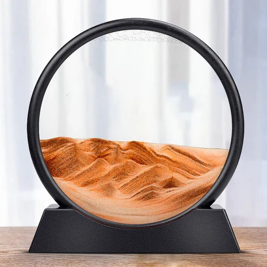 Moving Sea Sand Art Display for Desktop and Decorative Use