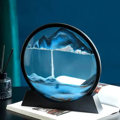 Moving Sea Sand Art Display for Desktop and Decorative Use