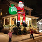 Giant 8-Foot LED Climbing Santa Inflatable Outdoor Christmas Decoration