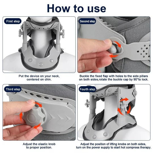 Adjustable Neck Traction Stretcher Device for At-Home Use