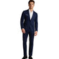 Slim Fit Two Piece Suit with Blazer and Trousers, Six Color Options