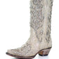 Retro Pointed Toe Boots with Sequins and Embroidery