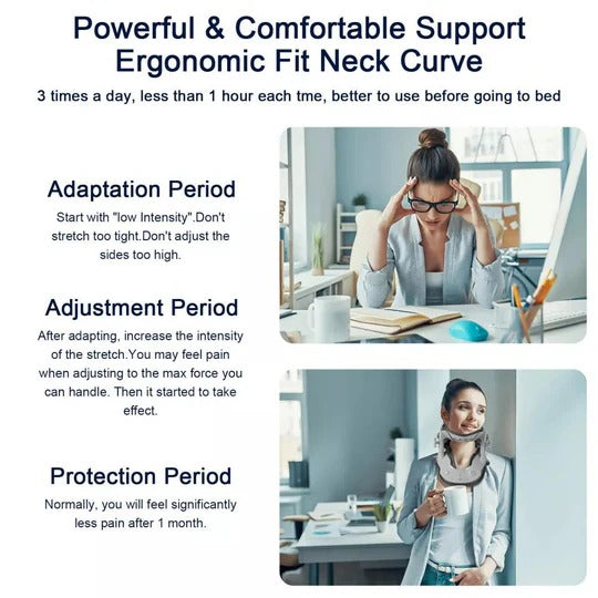 Adjustable Neck Traction Stretcher Device for At-Home Use
