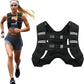 Adjustable Weighted Vest with Reflective Stripes for Training and Conditioning