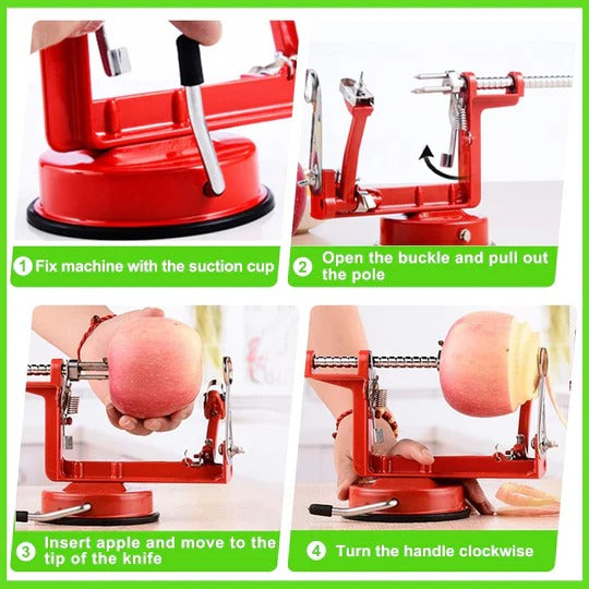 Apple Skin Peeler for Manual Fruit Peeling Coring and Slicing Preparation