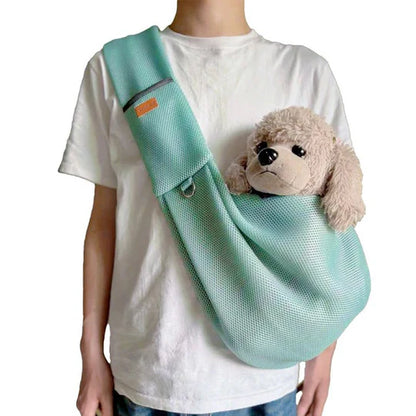 Lightweight Breathable Crossbody Dog Sling for Small Pets