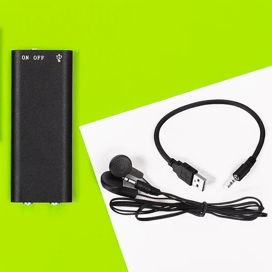 Mini Voice-Activated Recorder for Discreet Audio Capture