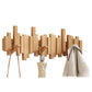 Wooden Wall Coat Hook Piano Design, Practical and Elegant Entryway Organizer