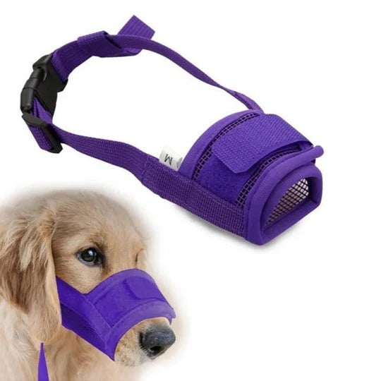 Adjustable Soft Dog Biting Muzzle Mouth Cover for Daily Use