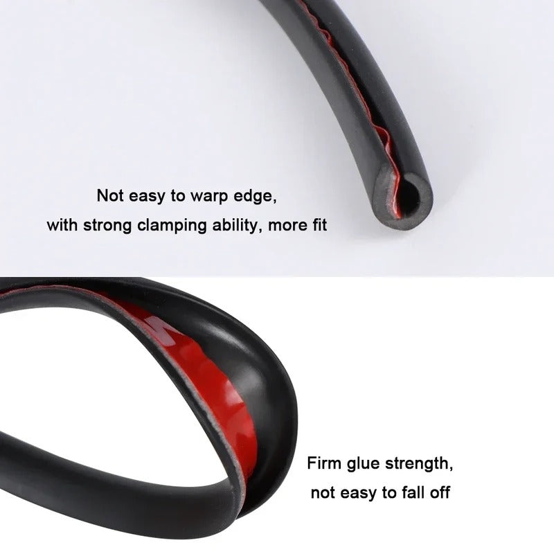 Door Edge Protector with Press-on Grip and Trim-to-Fit, 16.4 Ft for Cars, SUVs