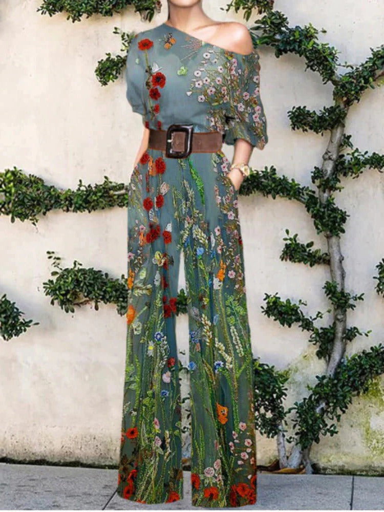 Women's Jumpsuit with Relaxed Cut and Breathable Fabric, Spring Wear