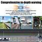 Laser Radar Detector with Solar Panels and LED Visibility Lights for Bikes