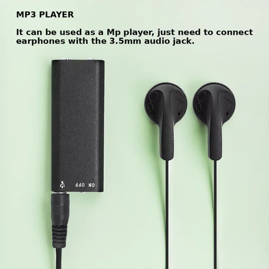 Mini Voice-Activated Recorder for Discreet Audio Capture