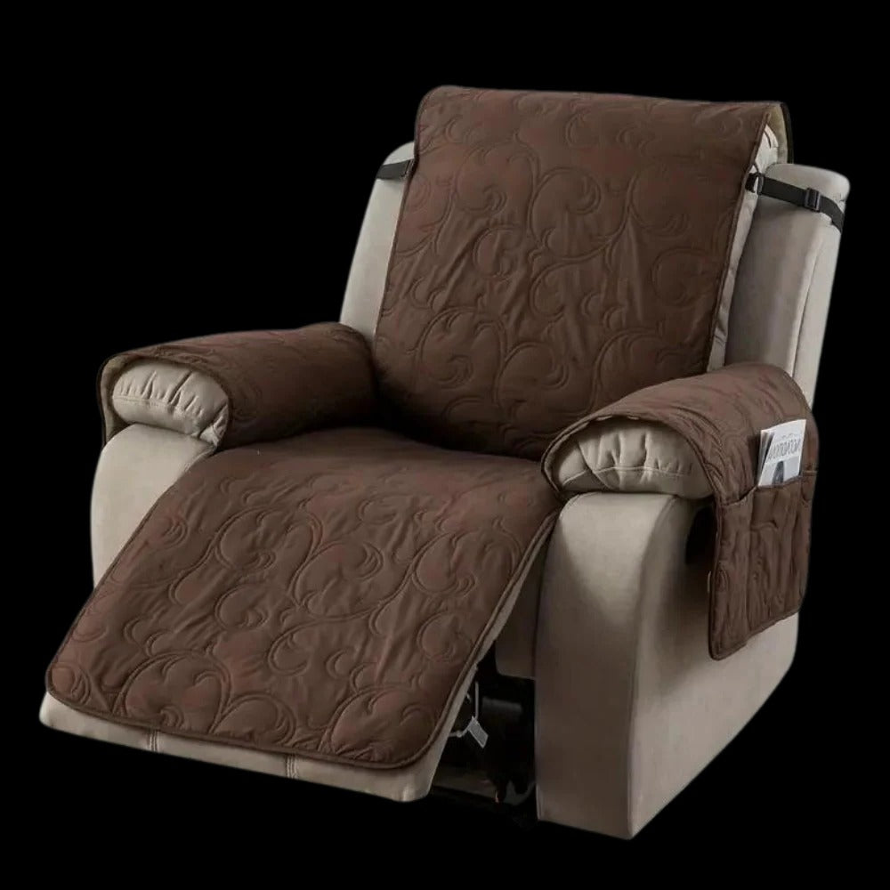 Waterproof Recliner Cover with Plush Fabric and Machine Washable Design