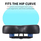 Ergonomic Bike Saddle with Shock Absorption and Waterproof Cover, 10.2in Wide