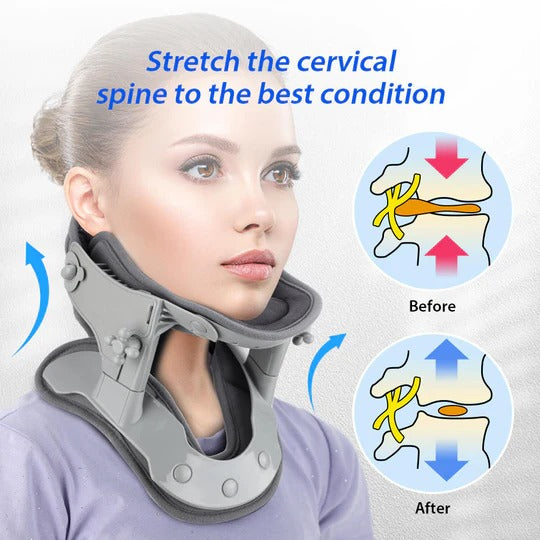Adjustable Neck Traction Stretcher Device for At-Home Use