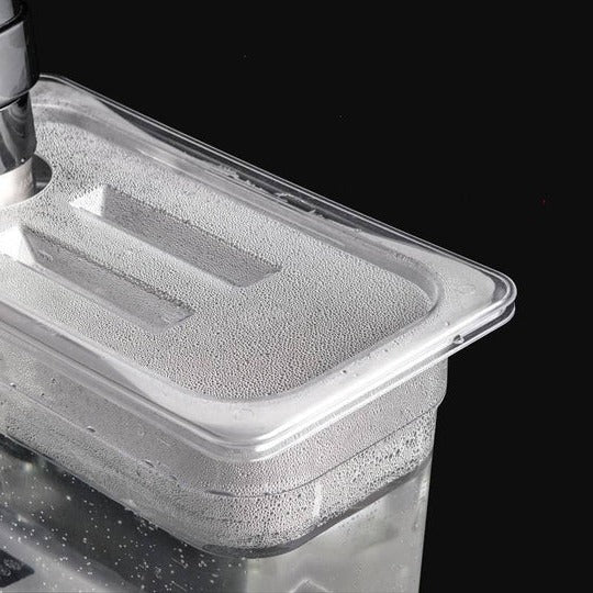 Sous Vide Cooking Container with Fitted Lid and Measurement Markings