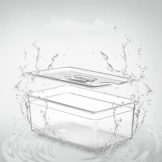 Sous Vide Cooking Container with Fitted Lid and Measurement Markings