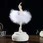 Ballerina Music Box with Rotating Dancer and Manual Melody Playback