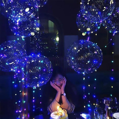 Color Changing LED Balloon with Reusable Holder and Natural Latex, 18-24in