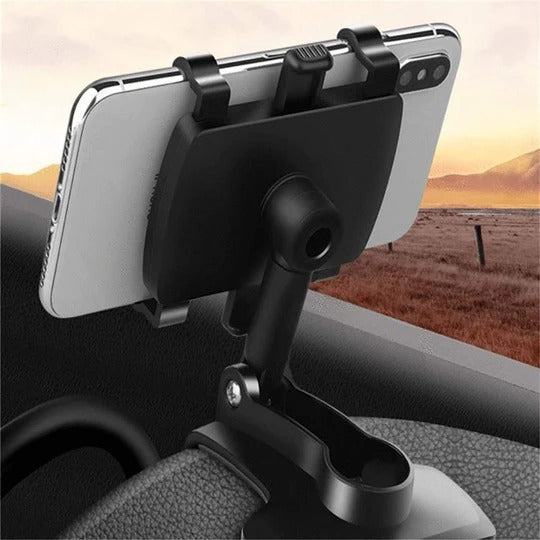 Adjustable 360-Degree Car Phone Mount for Hands-Free Driving Use