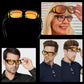 Polarized Night Driving Glasses with Extended Side Lenses and Orange Tint