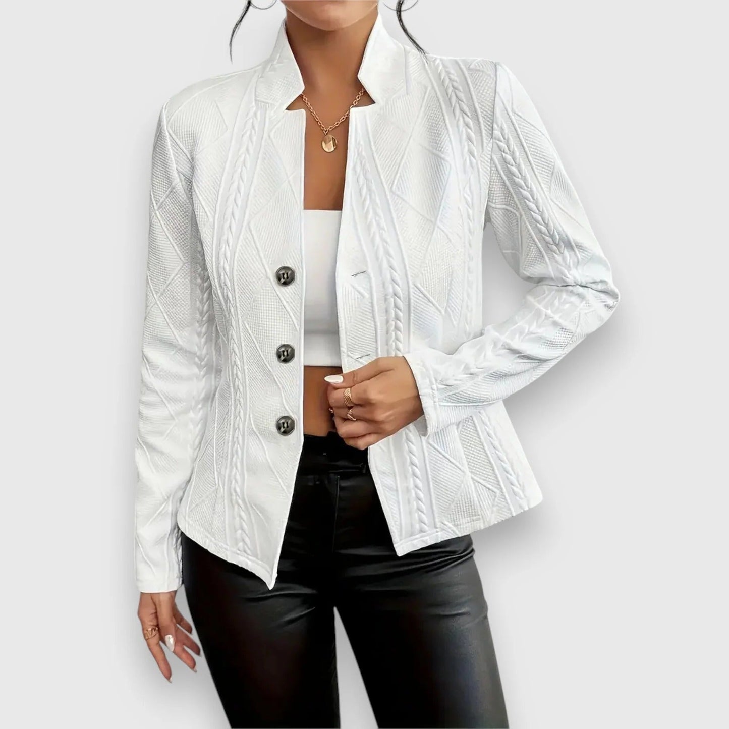 Womens Water Repellent Jacket with Breathable Structure and Multiple Pockets