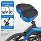 Ergonomic Bike Saddle with Shock Absorption and Waterproof Cover, 10.2in Wide