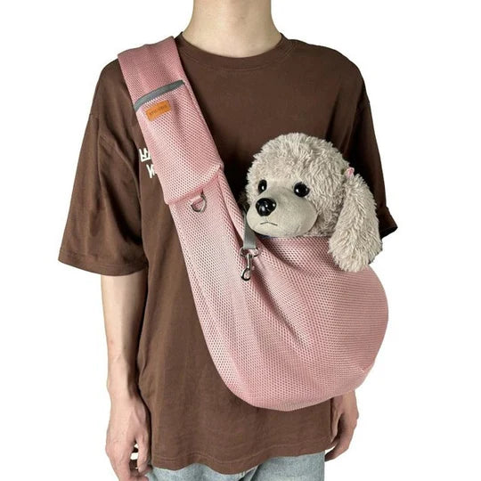 Lightweight Breathable Crossbody Dog Sling for Small Pets