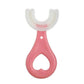 U-Shape Children's Toothbrush with 360-Degree Bristles and Non-Slip Grip