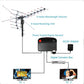 Extra Range Digital Outdoor HD TV Antenna with 360-Degree Motorized Signal Direction