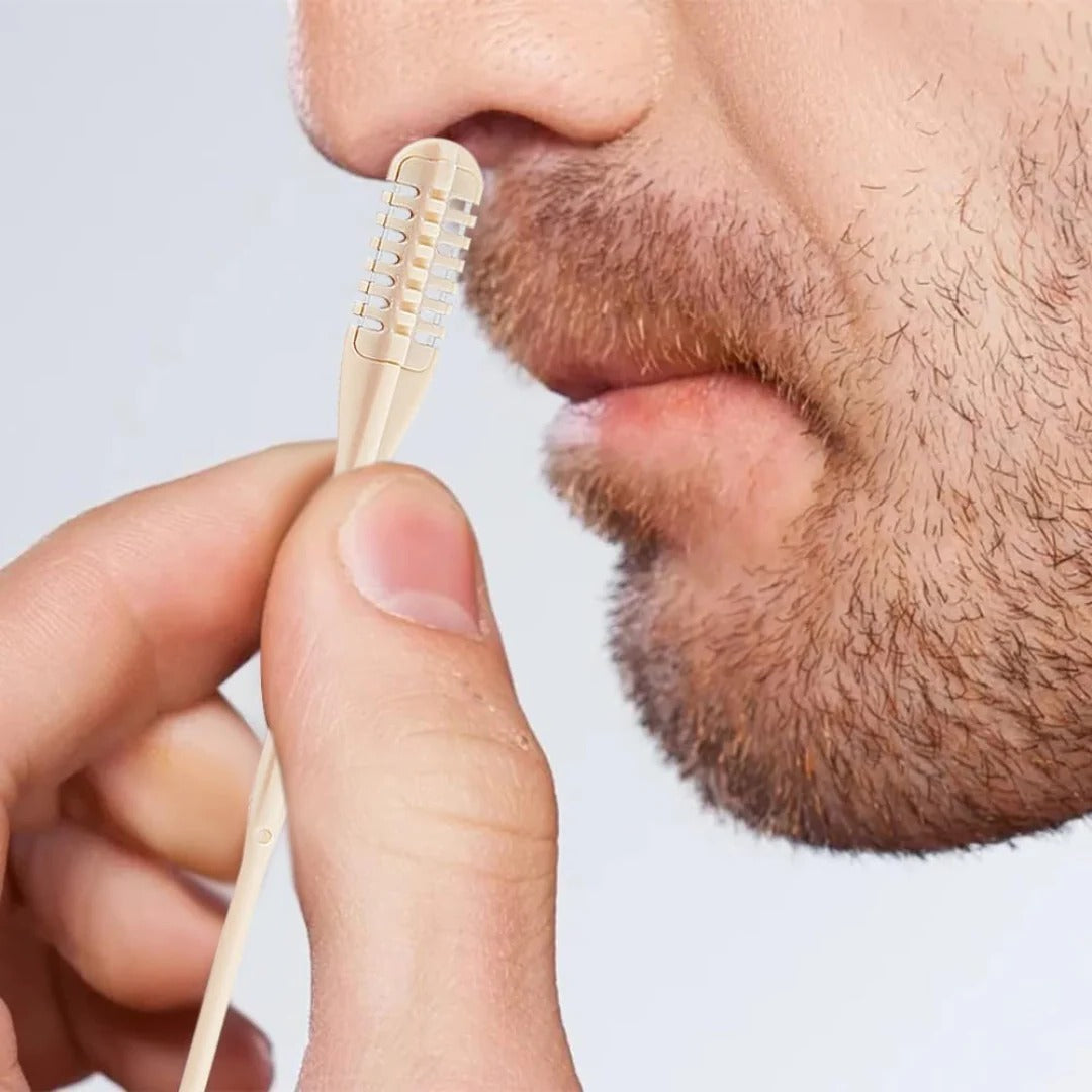 Rotating Nose Hair Trimmer with 360-Degree Head and Compact Handheld Design All Vera Mart