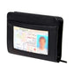 Zip-Around Secure Card and ID Wallet with Locking Storage Design