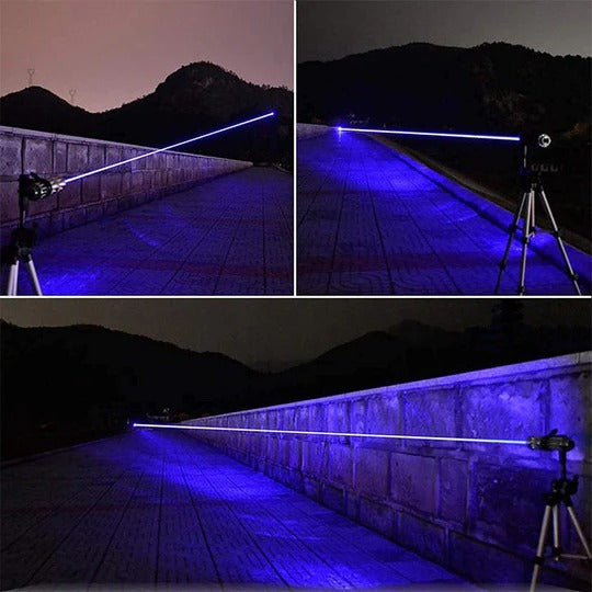 Handheld Laser Pointer with Adjustable Beam for Long-Range Indication