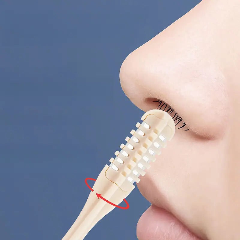 Rotating Nose Hair Trimmer with 360-Degree Head and Compact Handheld Design All Vera Mart