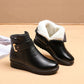 Ankle Boot with Arch Support and Warm Lining, Lace-Up Closure