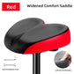 Ergonomic Bike Saddle with Shock Absorption and Waterproof Cover, 10.2in Wide
