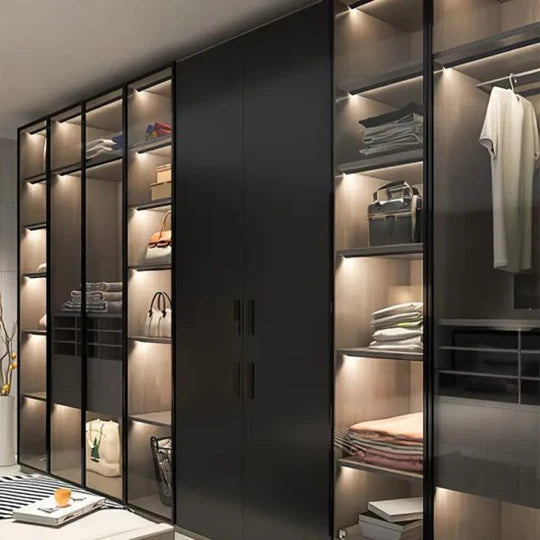 Sleek 45 Degree LED Light Bars for Hidden Under Cabinet Illumination