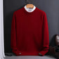 Sjbackyard Men's Cashmere Jumper Soft Luxury Knit