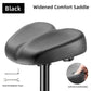Ergonomic Bike Saddle with Shock Absorption and Waterproof Cover, 10.2in Wide