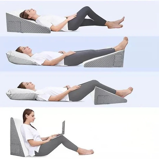 Triangle Wedge Pillow for Elevated Sleeping Support