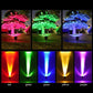 Solar LED Spotlight with Adjustable Zoom and RGB Color Modes, IP65 Outdoor