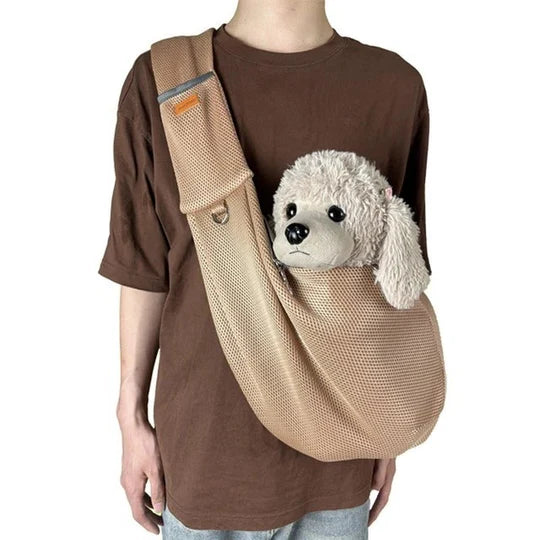 Lightweight Breathable Crossbody Dog Sling for Small Pets