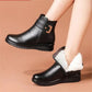 Ankle Boot with Arch Support and Warm Lining, Lace-Up Closure