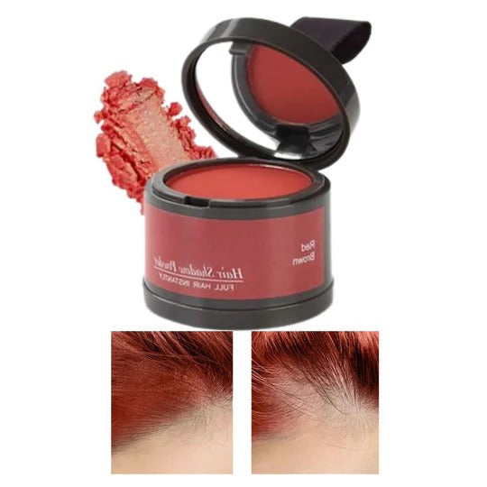 Water-Resistant Hairline Concealer Powder with Built-In Sponge Applicator