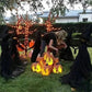 Outdoor Lighted Witch Stake Decoration for Halloween Yard Displays